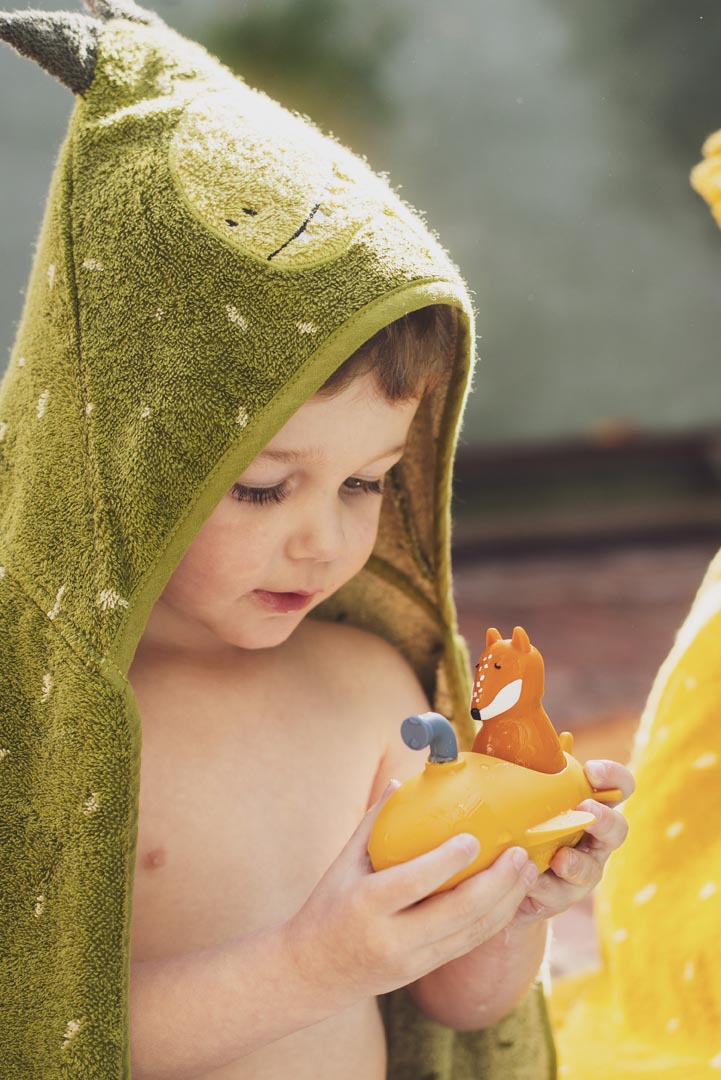 Hooded towel | 70x130cm - Mr. Dino